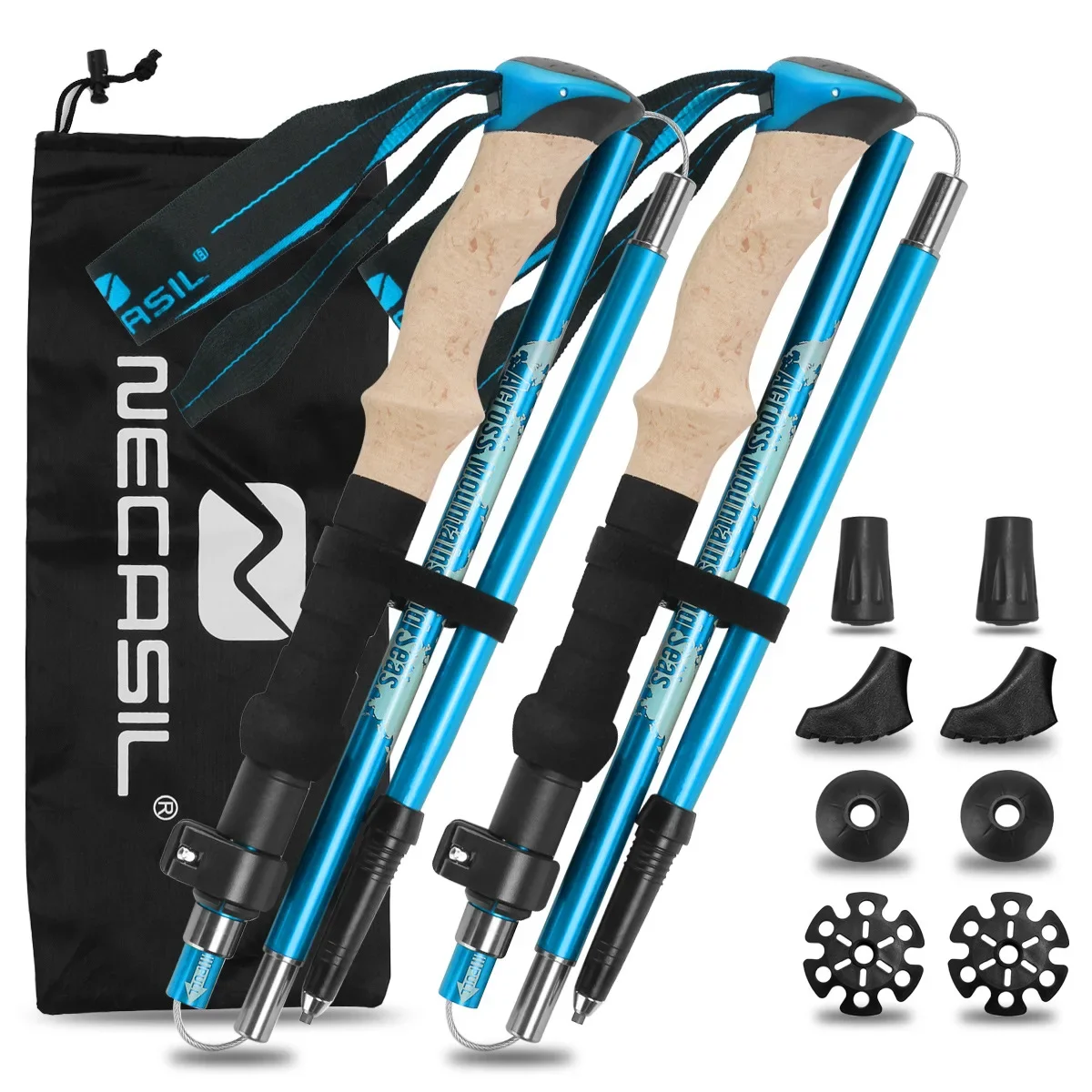 2 Pack Lightweight Foldable Tr - đánh giá và giá Trekking Pole Carbon