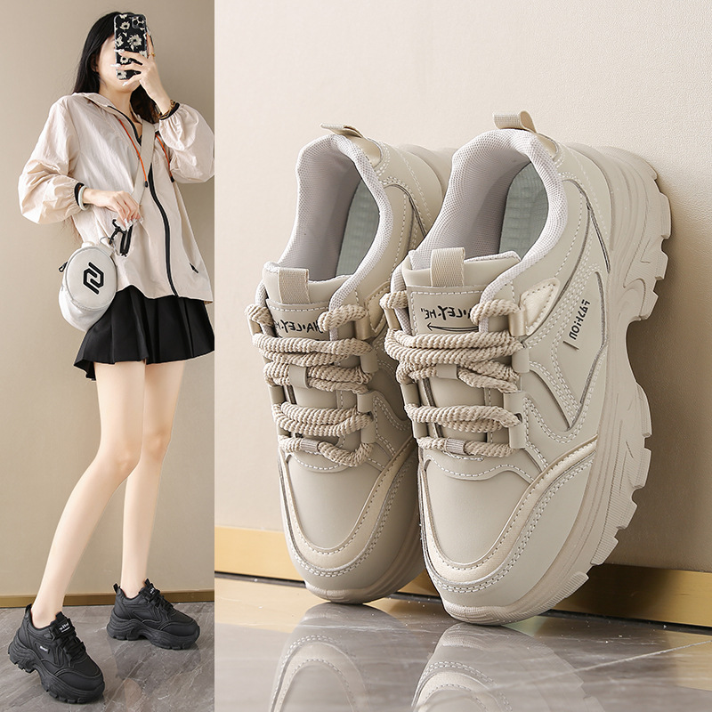 Women's Leather Low-Top Dad Sh - đánh giá và giá Running Shoes Women