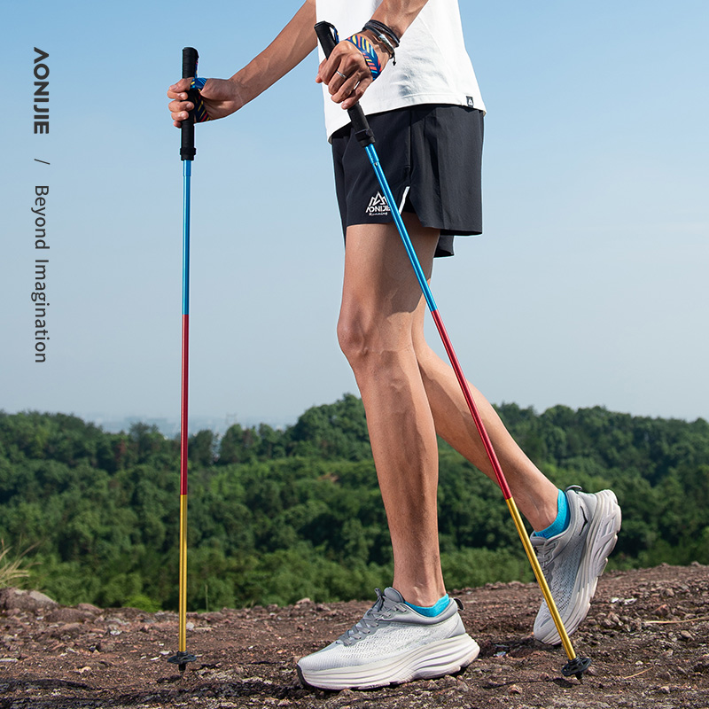 2pcs AONIJIE New Folding Outdo - đánh giá và giá Trekking Pole Carbon