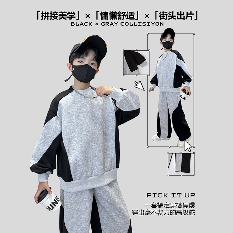 Teenager Boys Suit Autumn Spor - đánh giá và giá Running Gear Kids