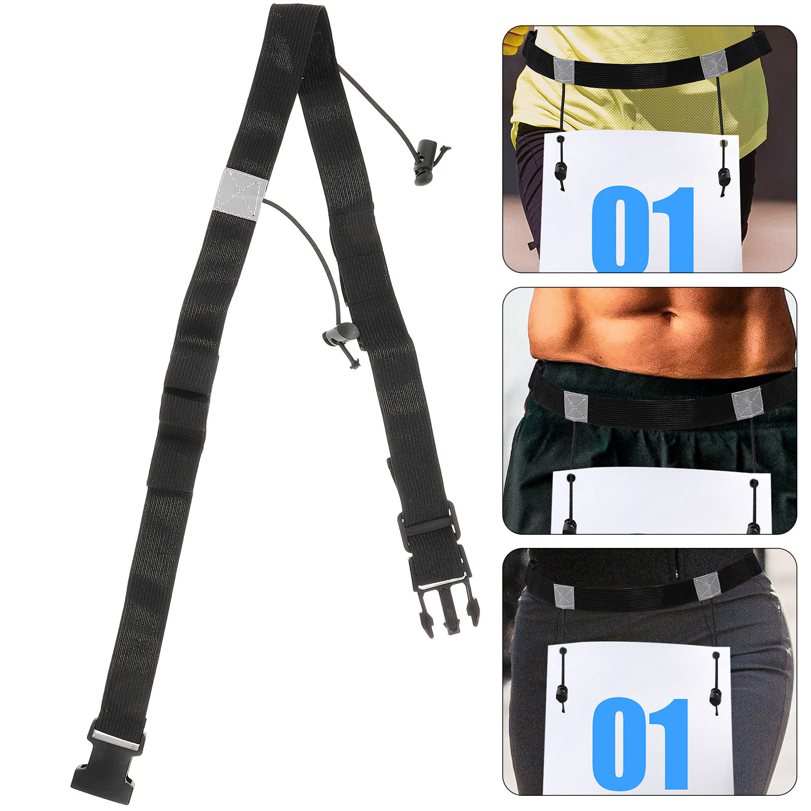 2Pcs Race Number Belt Reflecti - đánh giá và giá Race Bib