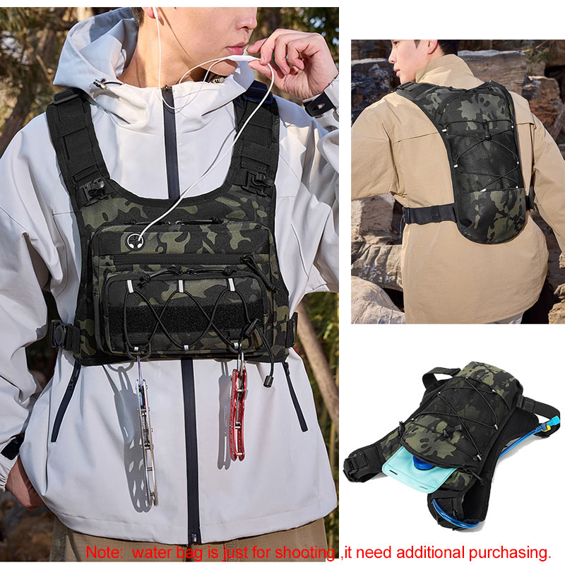 Tactical Bag Front Chest Rig V - đánh giá và giá Hydration Vest