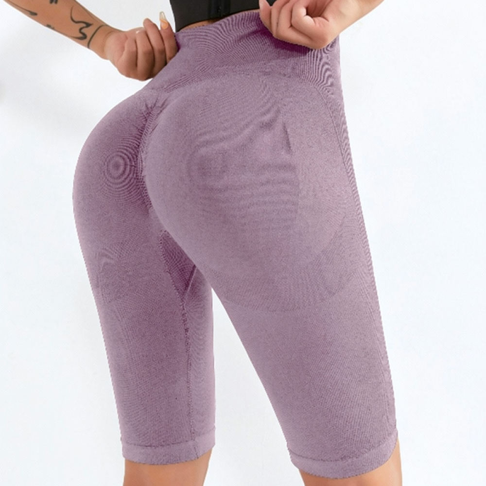 Womens High Waist Yoga Shorts  - đánh giá và giá Running Gear Junior